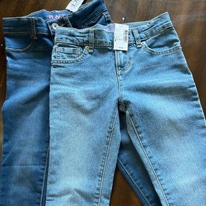 2 size 6 children’s place jeans brand new. One is skinny jeans the other legging